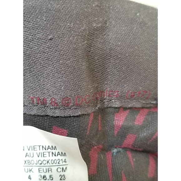 JOKER Converse Black Hi Tops Unisex Womens Size 6 Mens 4 DC Comics EU 36.5 - Picture 8 of 10